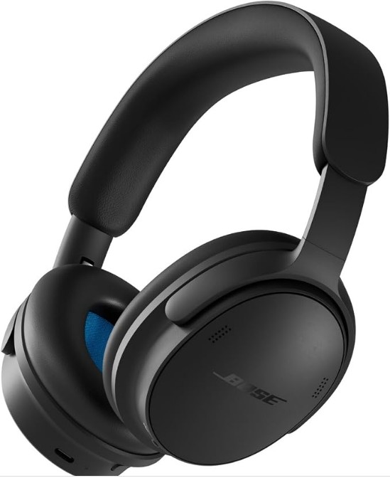 Bose QuietComfort Headphones (2nd Gen) - Wireless Headphones, Active Over Ear Noise Cancelling and Mic, Immersive Audio, USB-C Charging and Lossless Audio, Up to 24 Hours of Play time, Black
